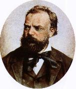 johannes brahms antonin dvorak the most famous czech composer of his time oil on canvas